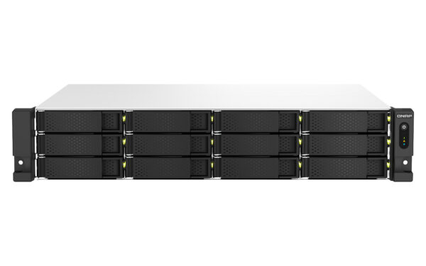 QNAP TS-1264U-RP NAS Bastidor (2U) Intel® Celeron® 8 GB DDR4 0 TB QNAP QTS Aluminio, Negro QNAP TS-1264U-RP NAS Bastidor (2U) Intel® Celeron® 8 GB DDR4 0 TB QNAP QTS Aluminio, Negro
