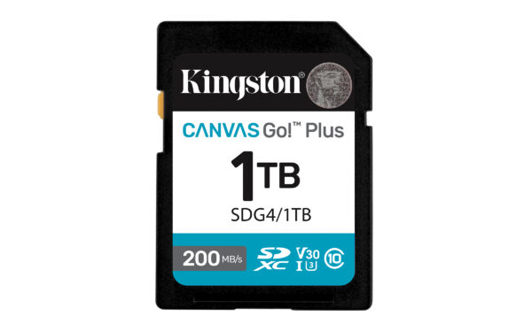 Kingston Technology Canvas Go! Plus 1TB SDXC Canvas Go Plus Gen4 200MB/s C10 UHS-I U3 V30 Kingston Technology Canvas Go! Plus 1TB SDXC Canvas Go Plus Gen4 200MB/s C10 UHS-I U3 V30