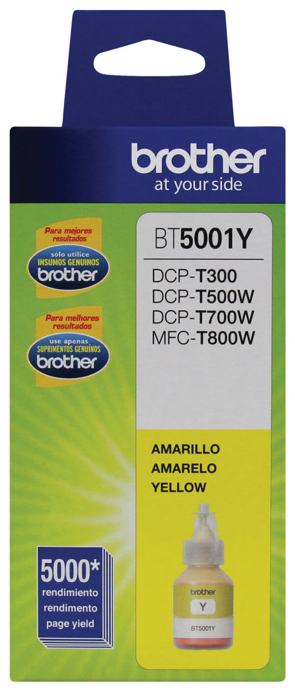 Brother BT5001Y cartucho de tinta 1 pieza(s) Original Extra (Súper) alto rendimiento Amarillo Brother BT5001Y cartucho de tinta 1 pieza(s) Original Extra (Súper) alto rendimiento Amarillo