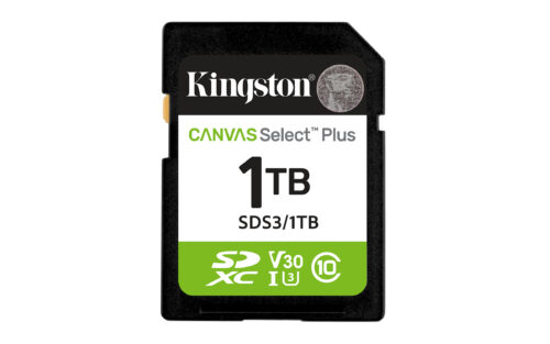 Kingston Technology 1 TB SDXC Canvas Select Plus Gen3 150 MB/s C10 UHS-I U3 V30 Kingston Technology 1 TB SDXC Canvas Select Plus Gen3 150 MB/s C10 UHS-I U3 V30