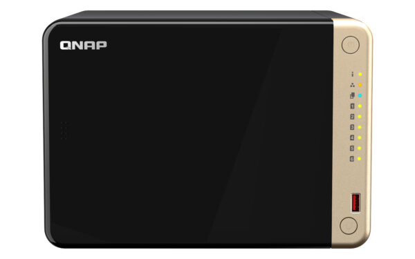 QNAP TS-664 NAS Torre Intel® Celeron® N5095 8 GB DDR4 0 TB QNAP QTS Negro, Bronce
