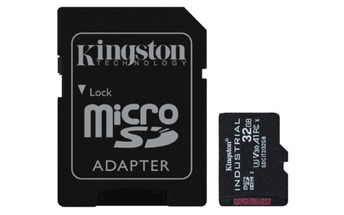 Kingston Technology Tarjeta 32GB microSDHC Industrial C10 A1 pSLC + adaptador SD Kingston Technology Tarjeta 32GB microSDHC Industrial C10 A1 pSLC + adaptador SD