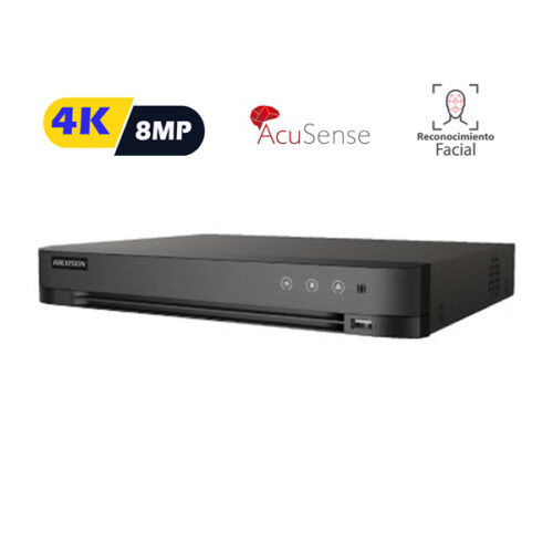 HIKVISION_iDS-7204HUHI-M1-FA-1-1 Hikvision IDS-7208HUHI-M1/S DVR 8 Canales + 8 Canales IP/8 Megapixel (4K)/Audio de Dos vias/Reconocimiento Facial /ACUSENSE