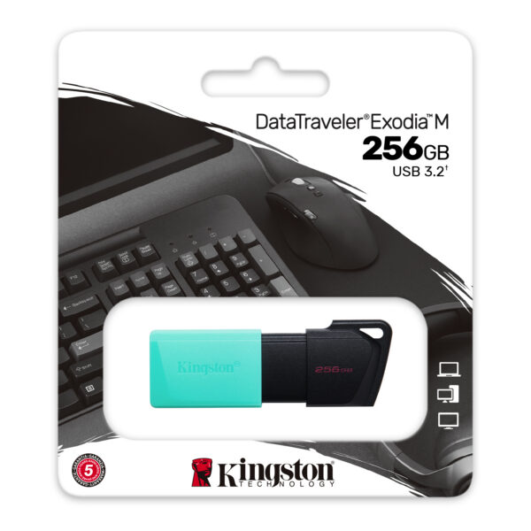 10bdf26939405f751ed56510503a26dc.jpg Kingston Technology DataTraveler 256GB USB3.2 Gen1 Exodia M (Negro + Turquesa)