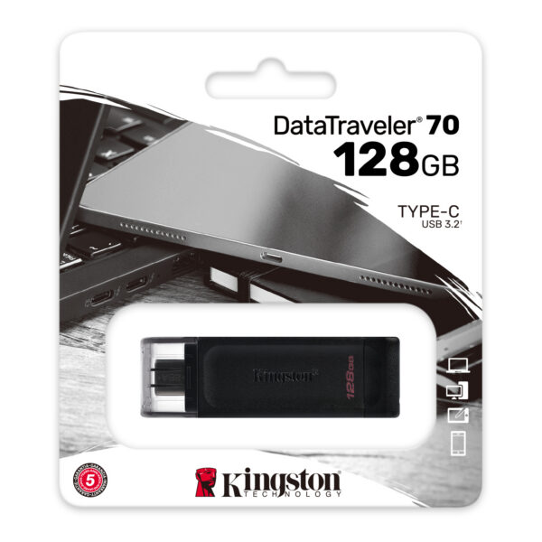 12d9a7e57cf8003e829eee0ba8988c43.jpg Kingston Technology DataTraveler 128GB USB-C 3.2 Gen 1 70