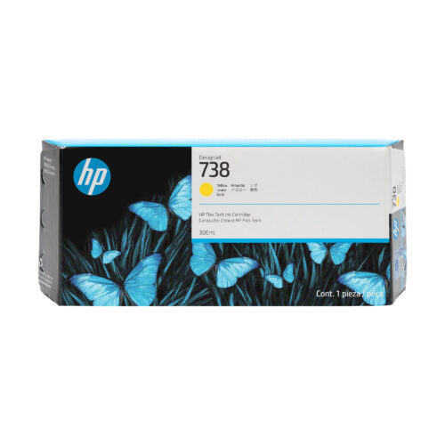 1853041772d5046c92f30ad9f0ef12490e2fa493.jpg HP Cartucho de tinta amarilla DesignJet 738 de 300 ml