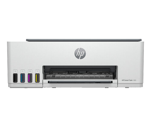 HP Smart Tank 580 All-in-One Printer, Home and home office, Print, copy, scan, Wireless; High-volume printer tank; Print from phone or tablet; Scan to PDF