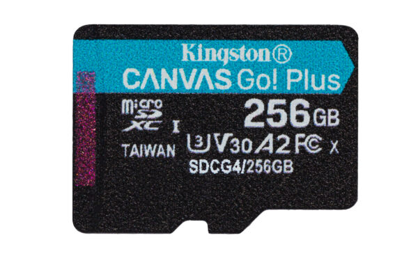 419a7eae3ea5933a82a1dd90c918ba77745da1e3.jpg Kingston Technology Tarjeta microSDXC Canvas Go Plus Gen4 de 256 GB, 200 MB/s, A2 U3 V30 y adaptador