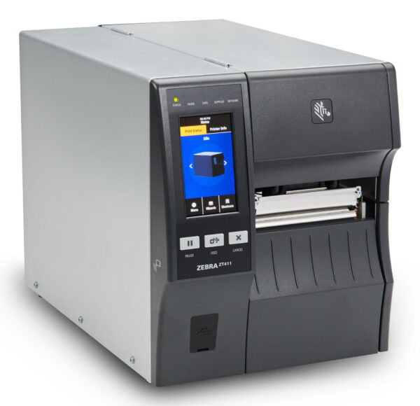 439979bf2a7c24ff6c2357c6bf44ce600bcde3d0.jpg Zebra Impresora Industrial Térmica ZT411 4", 203 DPI, No Requiere Tinta, USB, Serial, Ethernet, Bluetooth, Pantalla Táctil LCD Color, 1 Año de Garantía, Transferencia Térmica