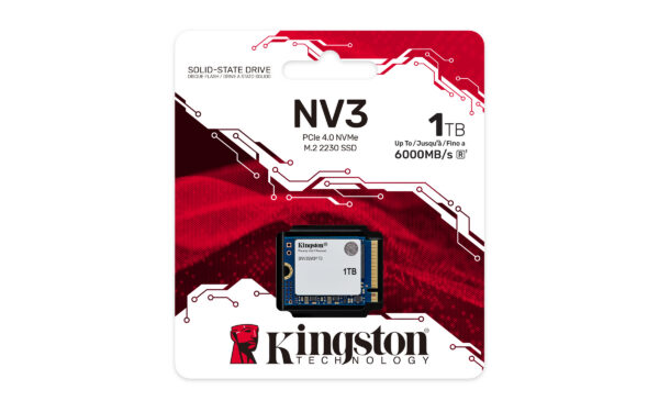 6920439f74fd1c4a3134d9e5d805aa2914fff952.jpg Kingston Technology 1000G NV3 M.2 2230 NVMe SSD