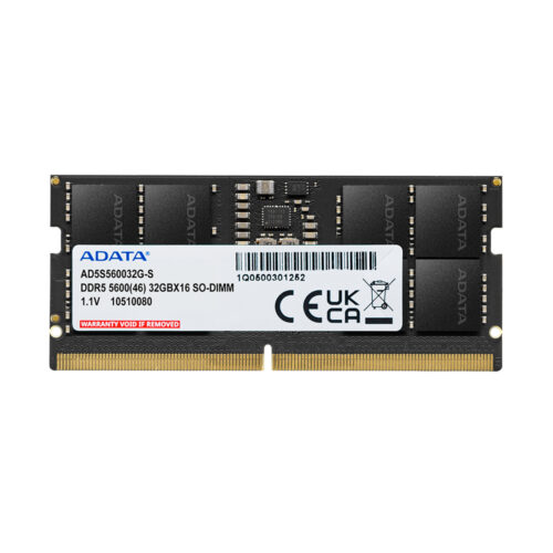 7e77db59f55dd8c30f88286d8be16ca6.jpg ADATA Premier módulo de memoria 16 GB 1 x 16 GB DDR5 262-pin SO-DIMM ECC