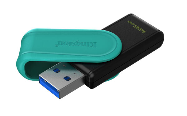 81fddd10357c24ff27f5308206615dd17ba4fbb9.jpg Kingston Technology DataTraveler 128GB Portable USB 3.2 Gen 1 Exodia S (Black/Turquoise)