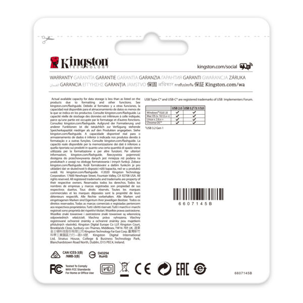 852d38c8744a6fa91e861ea39618ea37.jpg Kingston Technology DataTraveler 64GB USB-C 3.2 Gen 1 70