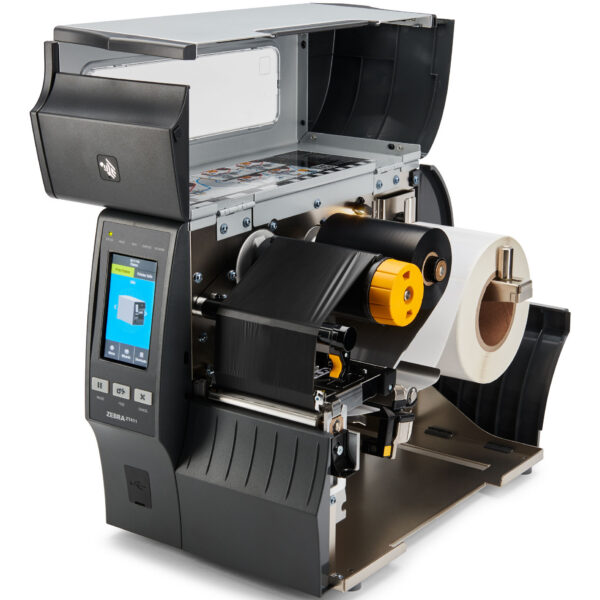 896455e2f9c3bab1f488c82dedb15fc381d6e339.jpg Zebra Impresora Industrial Térmica ZT411 4", 203 DPI, No Requiere Tinta, USB, Serial, Ethernet, Bluetooth, Pantalla Táctil LCD Color, 1 Año de Garantía, Transferencia Térmica