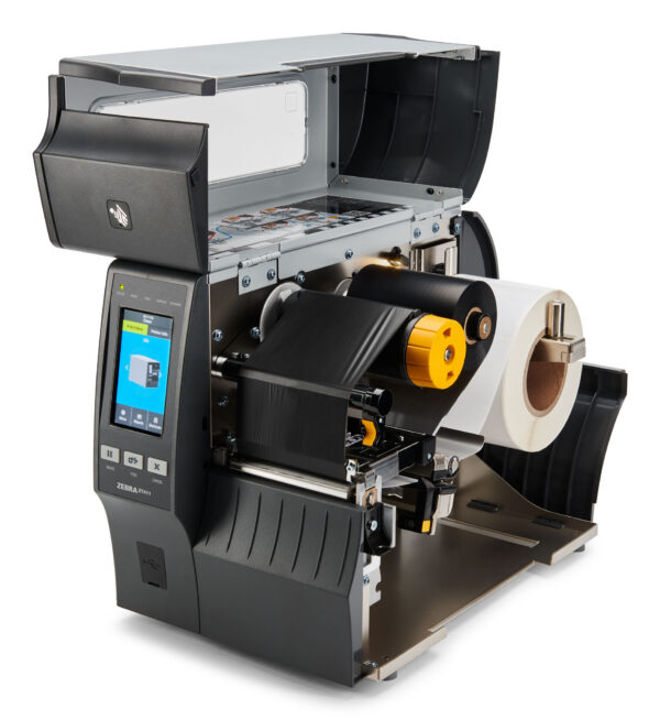 896455e2f9c3bab1f488c82dedb15fc381d6e339.jpg Zebra Impresora Industrial Térmica ZT411 4", 203 DPI, No Requiere Tinta, USB, Serial, Ethernet, Bluetooth, Pantalla Táctil LCD Color, 1 Año de Garantía, Transferencia Térmica
