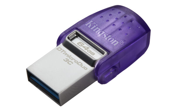 8f78ba4c425e85ec90d010d80cf5a2be.jpg Kingston Technology DataTraveler 64GB microDuo 3C 200MB/s dual USB-A + USB-C