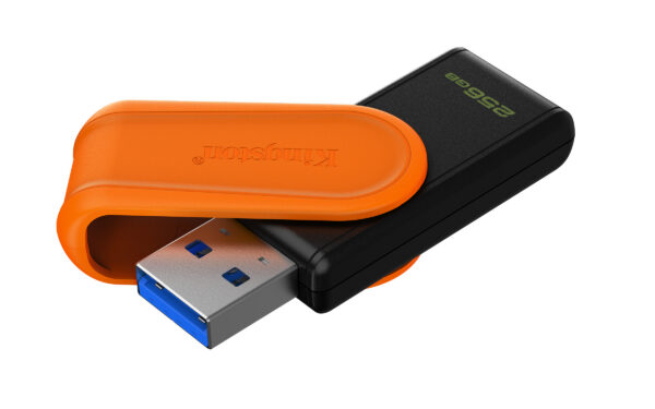 9c5cb0149765f109e9d63026ba21d9f9ca6b46ad.jpg Kingston Technology DataTraveler 256GB Portable USB 3.2 Gen 1 Exodia S (Black/Orange)