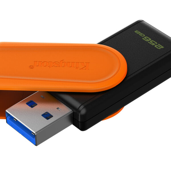 9c5cb0149765f109e9d63026ba21d9f9ca6b46ad.jpg Kingston Technology DataTraveler 256GB Portable USB 3.2 Gen 1 Exodia S (Black/Orange)