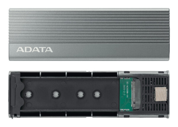 ADATA EC680 Caja externa para unidad de estado sólido (SSD) Gris M.2