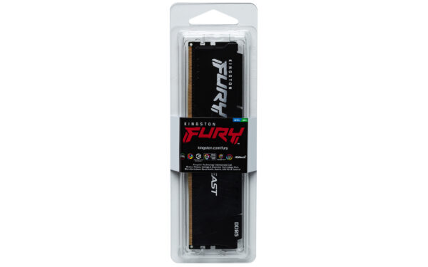 Kingston Technology FURY Beast 16GB 6000MT/s DDR5 CL36 DIMM Black EXPO