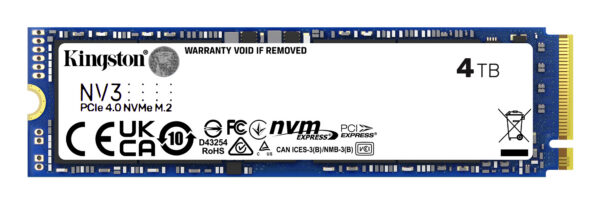 e1470db98b5743d1bd28902cfa064d4a63660bda.jpg Kingston Technology 4000G NV3 M.2 2280 NVMe SSD