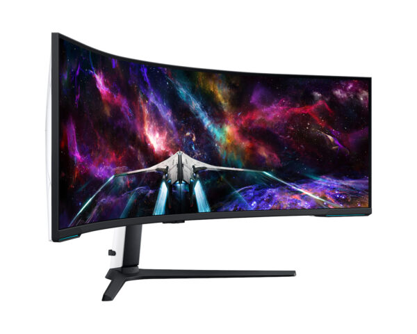 f14ed2c685c83a0f576433ce1941ddcaf98ae37b.jpg Samsung LS57CG950NNXZA pantalla para PC 144,8 cm (57") 7680 x 2160 Pixeles 8K Ultra HD LED Blanco, Negro
