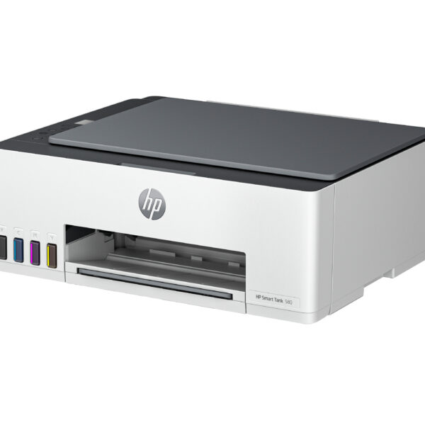 f3e58d191048fd115d75c52bdf93b1c8737fb7b7.jpg HP Smart Tank 580 All-in-One Printer, Home and home office, Print, copy, scan, Wireless; High-volume printer tank; Print from phone or tablet; Scan to PDF