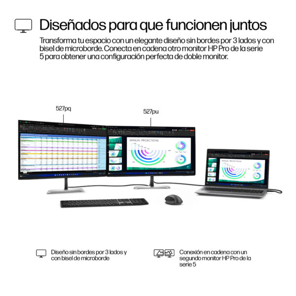4037eb0ec4d5fdcf5d86471a1cad0cafb4bf4626.jpg HP Series 5 Pro Monitor QHD USB-C Pro de la serie 5 de 27 pulgadas: 527pu