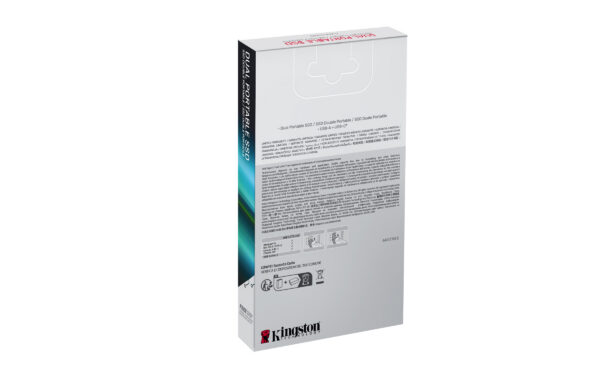 ffc4a3da3e46998531f1d6847d1278f6cc2ed4fb.jpg Kingston Technology 512GB Dual USB-A/C Portable SSD, Up to 1050MB/s USB 3.2 Gen 2